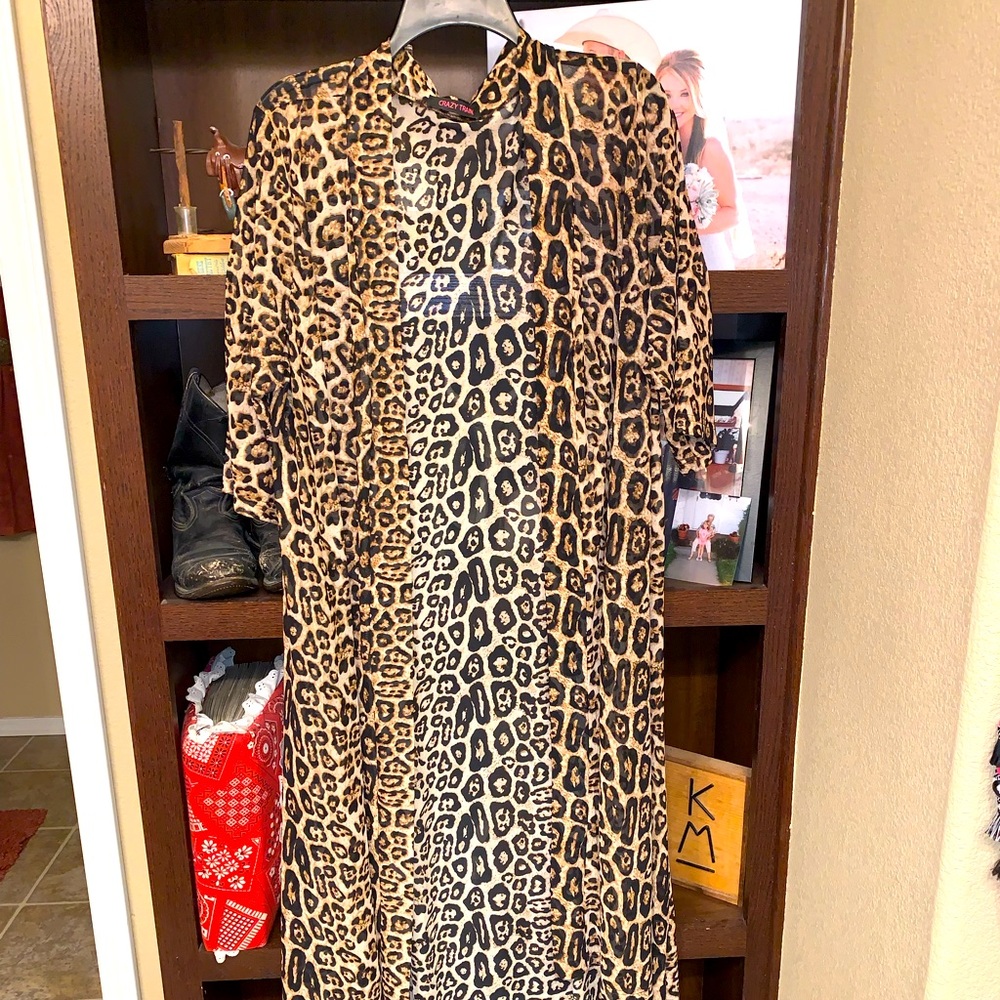 Leopard Print Duster